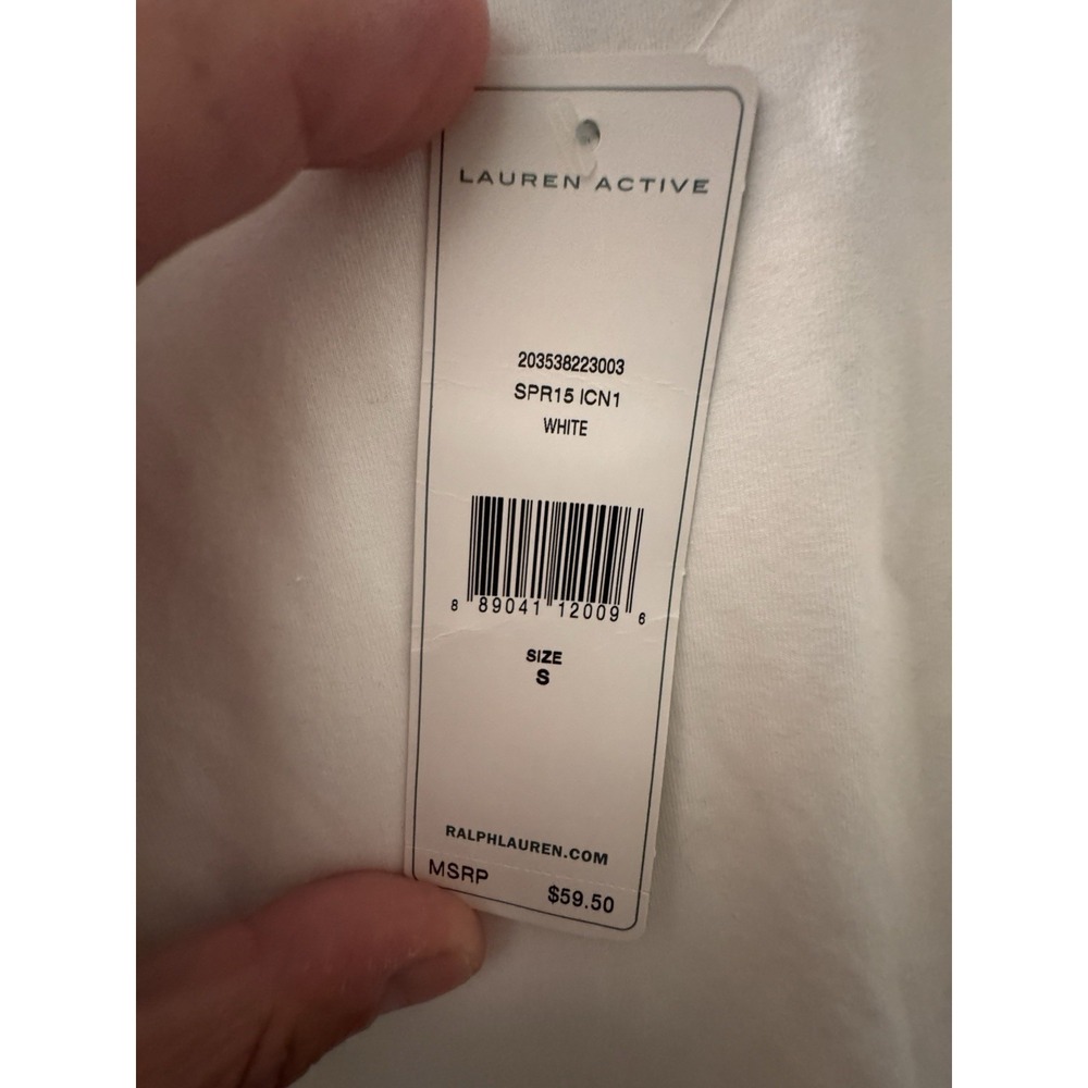 Lauren Ralph Lauren Active Top Shirt Womens Small White- New With Tags‎ - Picture 4 of 6